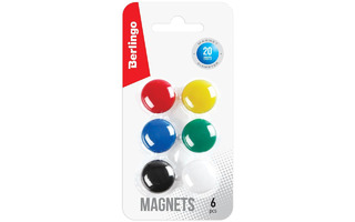 Набор магнитов для доски "Berlingo" 2см 6шт SMm_02010
