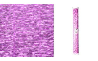 Цветная гофрированная бумага 990 ярко сиреневый 50см*2,5м 140гр