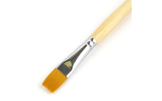 Кисть синтетика № 6 плоская иск.колонок Эдельвейс (186)