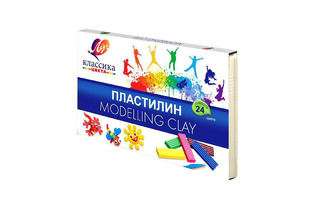 Пластилин 24 цв "Классика"  480гр 28С1642-08 Луч