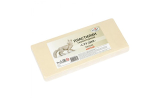 Пластилин скульптурный  1кг белый мягкий 2.80.Е100.004.1 Гамма