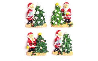 Сувенир "Магнит новогодний "Дед Мороз с ёлкой" 2154