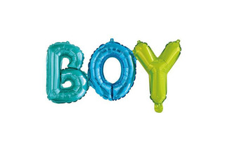 Шар Фольга "Фигура.Надпись Boy" 14"/36см Ч18181