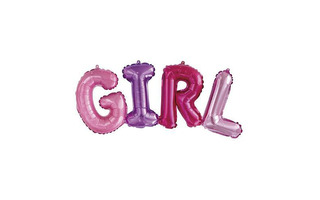 Шар Фольга "Фигура.Надпись Girl" 14"/36см Ч18182