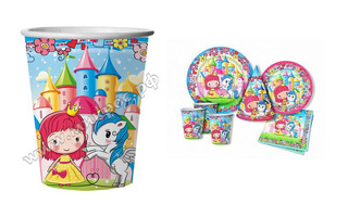 Стаканы "Волшебная страна" бумажные 250мл (6шт в уп) Ч01997
