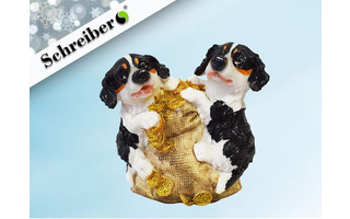 Копилка "Две собачки" полистоун Schreiber S8020