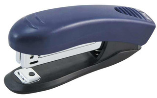 Степлер №10 10л "deVente.Stripe" пластик синий 4142352
