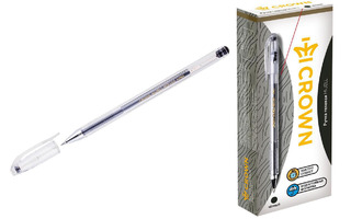 Ручка гелевая Crown "Hi-Jell" черная HJR-500B 0,5мм 208928