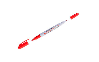 Маркер двухсторонний "Crown Multi Marker Twin" Р-800W красный 4мм/2мм 117933