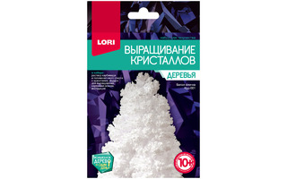 Набор для творчества "Выращивание кристаллов.Деревья.Белая елочка" Крд-001