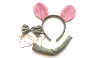 Набор карнавальный "Мышонок" (бабочка, ободок, хвостик) СПб 78192