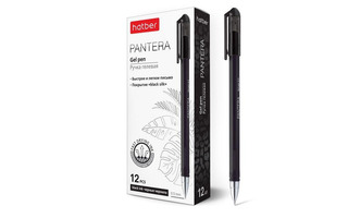 Ручка гелевая "Hatber.Pantera" черная 0,5мм GP_060750