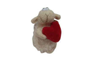 Подвеска "Барашек с сердечком" меховая 332797