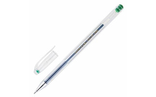 Ручка гелевая Crown "Hi-Jell" зеленая HJR-500B 0,5мм 209670