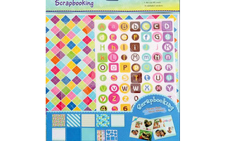 Набор для скрапбукинга "Мозаика" 30,5*30,5см(8л+трафарет+наклейки) TZ9409