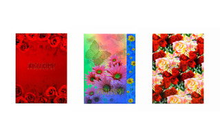 Папка адресная "Юбиляру" цветная ламинированая