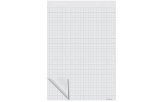 Блокнот для флипчарта 64*96 50л белый клетка 80 г/м2 Brauberg 128647