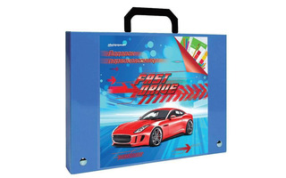 Папка-портфель "Подарок первокласснику" без наполнения ППSФ-ПП-С синий