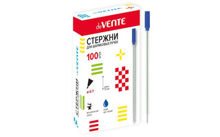 Стержни для поворотных 115мм 0,7мм "deVente" синяя 5074801