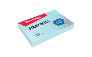 Липкий блок 100*75 "Berlingo.Ultra Sticky" пастель голубой 100л LSn_39502