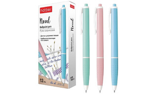 Ручка шариковая "Hatber.Novel" на масляной основе автомат синяя 0,7мм ВР_062570