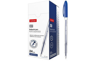 Ручка шариковая "Hatber.Bit" масл.основа синяя 0,7мм ВР_061222 трехгранная