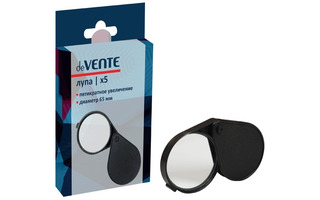 Лупа  D=65 5-ти кратное увеличение складная "deVente" 4080702