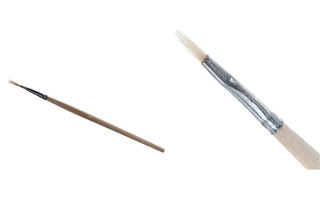 Кисть щетина №  2 плоская Эдельвейс (943)