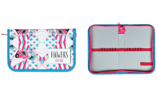 Пенал 1 отд ПО-021 "Цветная абстракция" большой SOFT 190*115мм