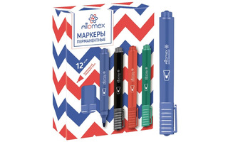 Маркер "deVente.Attomex" синий пулевидный 3мм 5043500