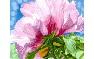 Картина для рисования по номерам "Розовый цветок" 40*50см GX32525 УЦЕНКА