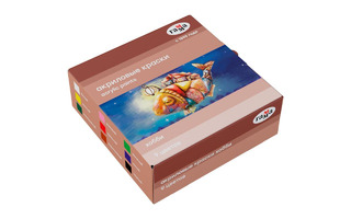 Краски  акрил  9цв "Хобби" 3012197 Гамма