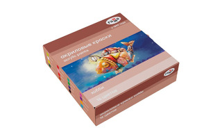 Краски  акрил 16цв "Хобби" 1401201 Гамма