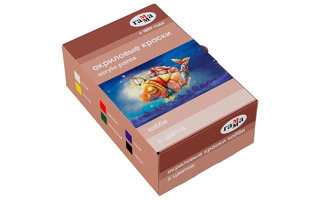 Краски  акрил  6цв "Хобби" 3012196 Гамма