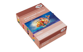 Краски  акрил 12цв "Хобби" 3012198 Гамма