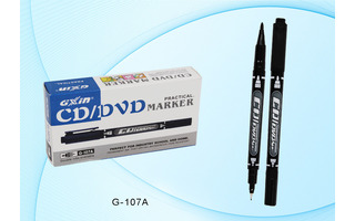 Маркер двухсторонний Basir для CD/DVD черный 0,5мм/1мм G-107A