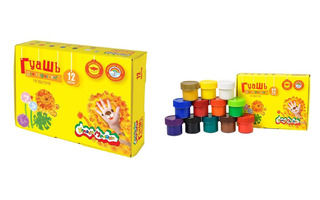 Гуашь 12 цв 17 мл "Каляка-Маляка" ГКМ12/17