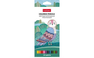 Карандаши 24 цв "Colora" трехгр.корпус CS_063840 Хатбер