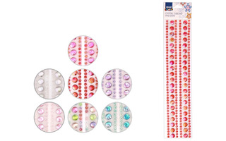 Наклейки акрил М-8660 стразы Ассорти-11 33*7см Mazari