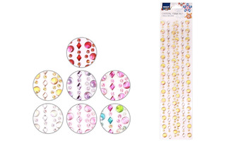 Наклейки акрил М-8661 стразы Ассорти-11 31*8см Mazari