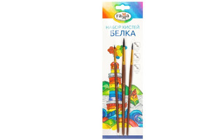 Набор кистей "Гамма" (белка кр №2,3,4) 280618.09.05