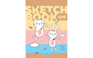 Скетчбук А5 100л "My love" тв.обл 100г/м² С5т100_лм_вл 8484