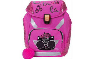 Рюкзак "Seventeen.Котенок в Париже" 33*25*14см 1отд 1карман облегчен светящ замок SKHB-UTA-638(0978)