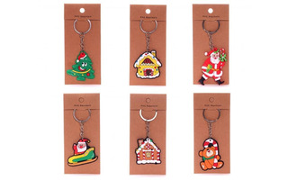 Брелок "Новогодний" резиновый на подложке YY-15-B