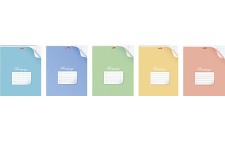 Тетрадь 12л "С уголком" клетка ассорти 12Т5В1 053398 Хатбер