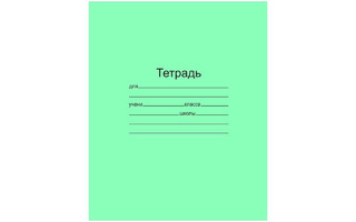 Тетрадь 12л "Зеленая" Маяк крупная клетка С 43 070144