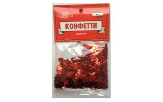 Блестки конфетти "Сердечки" 14гр Проф-Пресс ТХ-9184