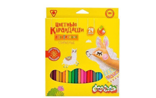 Карандаши 24 цв "Каляка-Маляка" трехгр.пластик стираемые ККМП24