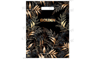 Пакет   31*40 "Мини.Золотой лес" 30мкм с вырубкой (цена за уп 50шт)