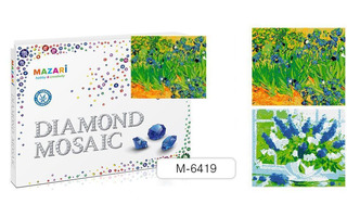 Мозаика алмазная "Цветы" 40*50см на подрамнике Mazari М-6419